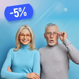 Пенсионерам -5%