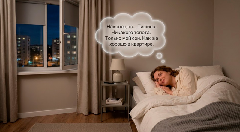 Тишина после шумоизоляции от соседей
